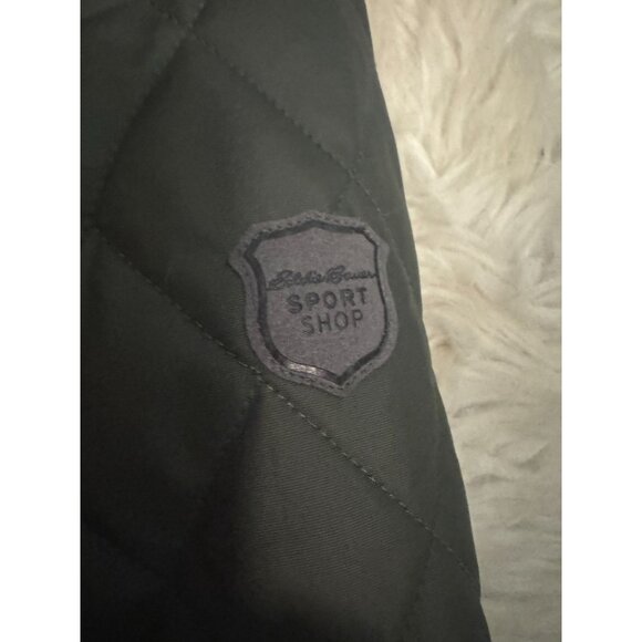Eddie Bauer Womens Olive Green Quilted Jacket Tall Medium - Picture 9 of 11